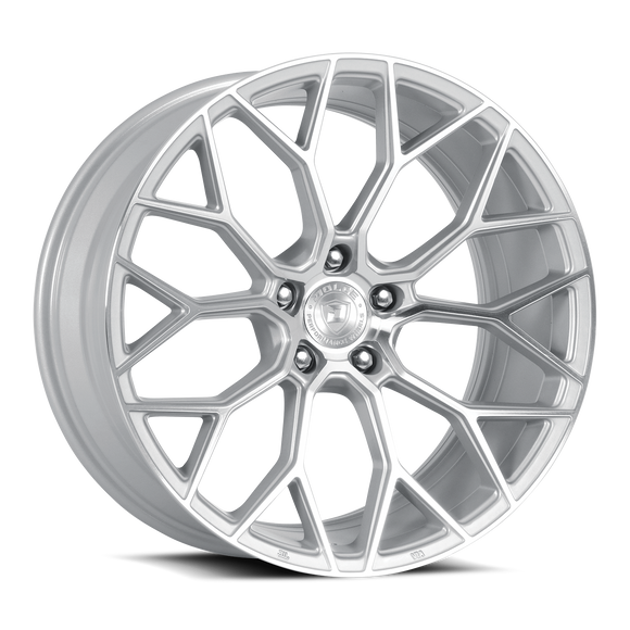 19x8.5 Dolce Performance PISTA Gloss Silver Machined Face 5x114.3 ET35 CB73.1