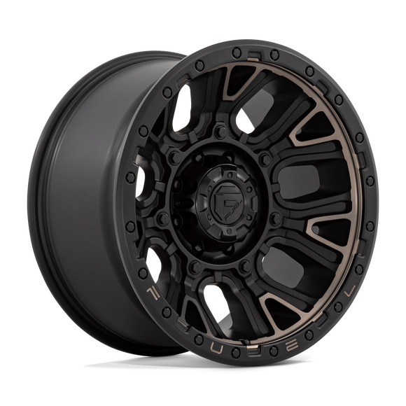 20x10 Fuel Off-Road D824 Traction Matte Black Double Dark Tint 8x180 ET-18 Wheel