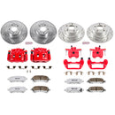 PowerStop Z26 Street Performance Ceramic Brake Pad, Drilled Slotted Rotor, and C