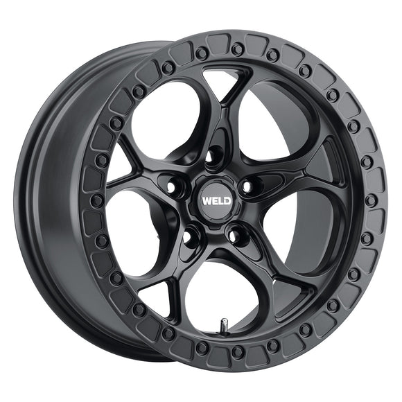 17x9 WELD Off-Road Ledge Black / Black 5x127 5x5 ET-12 Wheel Rim