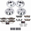 PowerStop Z36 Carbon-Fiber Ceramic Brake Pad with Drilled and Slotted Rotor Kit