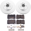 PowerStop Genuine Geomet Coated Rotor and Low-Dust Ceramic Brake Pad Kit