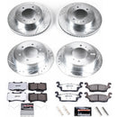PowerStop Z36 Carbon-Fiber Ceramic Brake Pad with Drilled and Slotted Rotor Kit