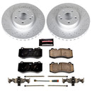 PowerStop Genuine Geomet Coated Rotor and Carbon-Fiber Ceramic Brake Pad Kit