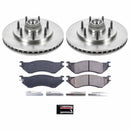 PowerStop OE Stock Replacement Low-Dust Ceramic Brake Pad and Rotor Kit