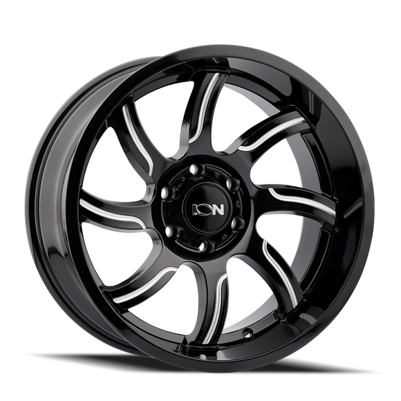 20x9 ION 151 Gloss Black Milled 8x170 ET18 Wheel Rim