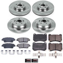 PowerStop OE Stock Replacement Low-Dust Ceramic Brake Pad and Rotor Kit