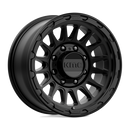 17X8.5 KMC KM542 Impact Satin Black 8X180 ET0 wheel/rim