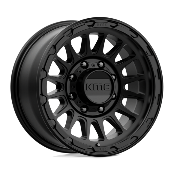 17X8.5 KMC KM542 Impact Satin Black 8X180 ET0 wheel/rim