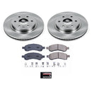 PowerStop OE Stock Replacement Low-Dust Ceramic Brake Pad and Rotor Kit