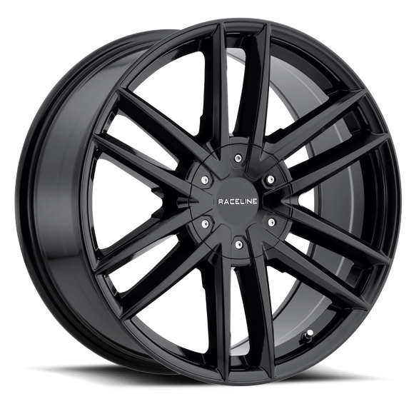 20x8.5 Raceline 158B Gloss Black 5x114.3 5x127 5x4.5 5x5 ET35 Wheel Rim