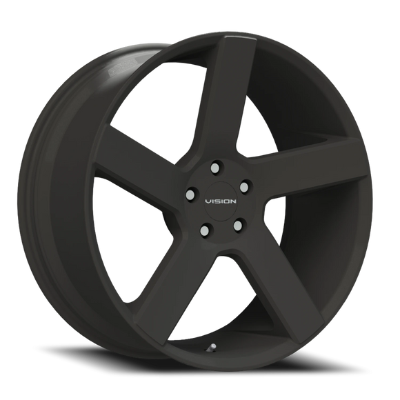22x9.5 Vision 472 Switchback Satin Black Wheel 5x120 ET30 CB74.1
