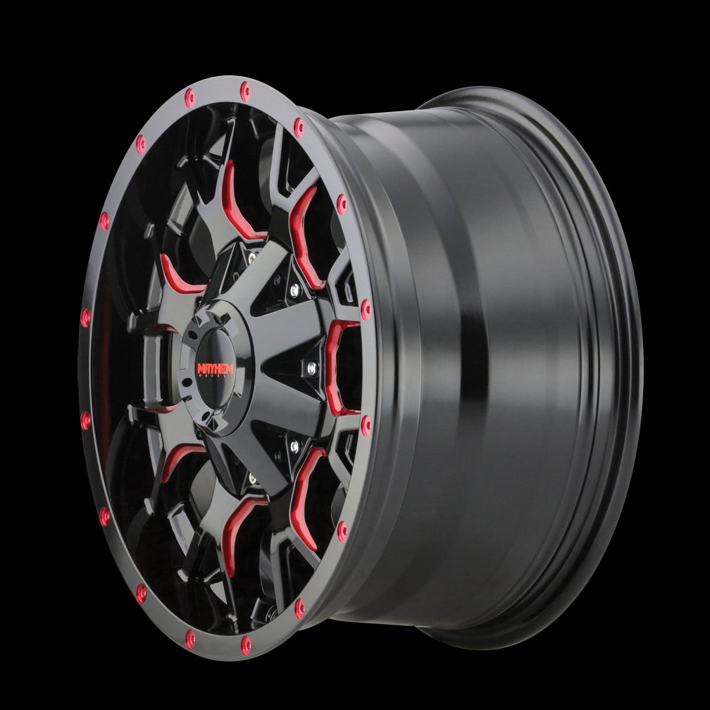 20X9 Mayhem Warrior Black-Red Wheel/Rim 6x135 ET0 8015-2937BTR