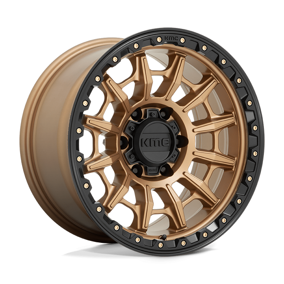 17X9 KMC KM547 CARNAGE Matte Bronze With Black Lip 5X127 ET0 wheel/rim