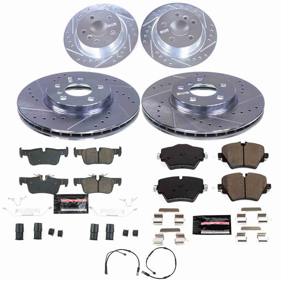 Z23 Daily Driver Carbon-Fiber Ceramic Brake Pad and Drilled & Slotted Rotor Kit