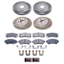 PowerStop Semi-Coated Rotor and Low-Dust Ceramic Brake Pad Kit