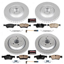 PowerStop Genuine Geomet Coated Rotor and Carbon-Fiber Ceramic Brake Pad Kit