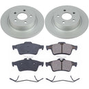 PowerStop Genuine Geomet Coated Rotor and Low-Dust Ceramic Brake Pad Kit