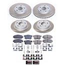 PowerStop Semi-Coated Rotor and Low-Dust Ceramic Brake Pad Kit