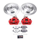 PowerStop Z36 Truck and SUV Ceramic Brake Pad, Drilled & Slotted Rotor, and Cali