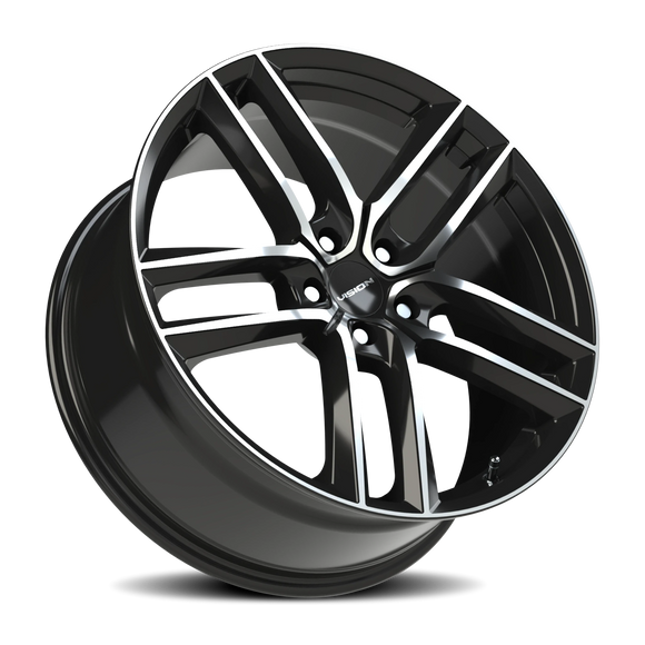 20x9 Vision 475 Clutch Gloss Black - Machined Wheel 5x114.3 ET38 CB73.1