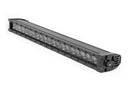 Rough Country Black Series LED Light Bar Cool White DRL 20" Single Row