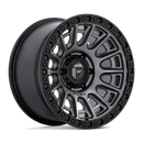 17x9 Fuel Off-Road D835 Cycle Matte Gunmetal with Black Ring 5x127 ET1 Wheel