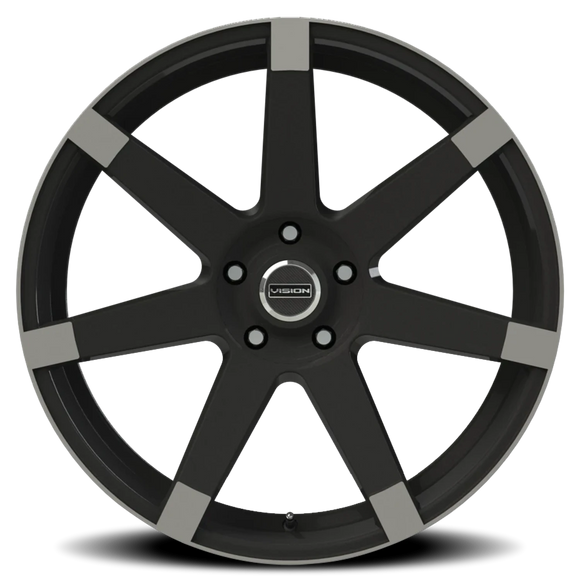 20x9 Vision 9042 Sultan Matte Black with Anthracite Spoke Ends 5x115 ET15 CB74.1