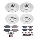 PowerStop Genuine Geomet Coated Rotor and Carbon-Fiber Ceramic Brake Pad Kit