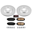 PowerStop Genuine Geomet Coated Rotor and Low-Dust Ceramic Brake Pad Kit