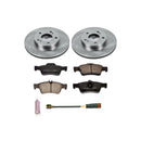 PowerStop OE Stock Replacement Low-Dust Ceramic Brake Pad and Rotor Kit