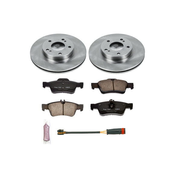 PowerStop OE Stock Replacement Low-Dust Ceramic Brake Pad and Rotor Kit
