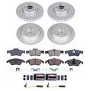 PowerStop Genuine Geomet Coated Rotor and Carbon-Fiber Ceramic Brake Pad Kit