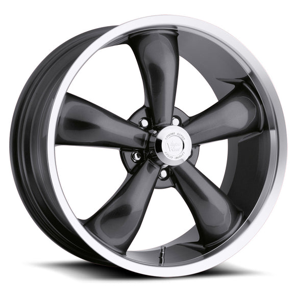 18x8.5 Vision 142 Legend 5 Gunmetal Machined 5x120.65 5x4.75 ET-6 Wheel