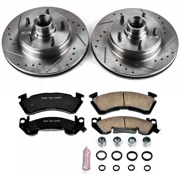 PowerStop Z23 Daily Driver Carbon-Fiber Ceramic Brake Pad and Drilled & Slotted