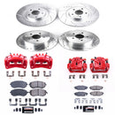 PowerStop Z23 Daily Driver Carbon-Fiber Ceramic Pads Drilled & Slotted Rotor & C