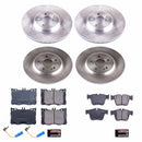 PowerStop OE Stock Replacement Low-Dust Ceramic Brake Pad and Rotor Kit