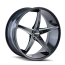17x7.5 Touren TR70 Black-Milled Wheel/Rim 5x114.3 3270-7765B