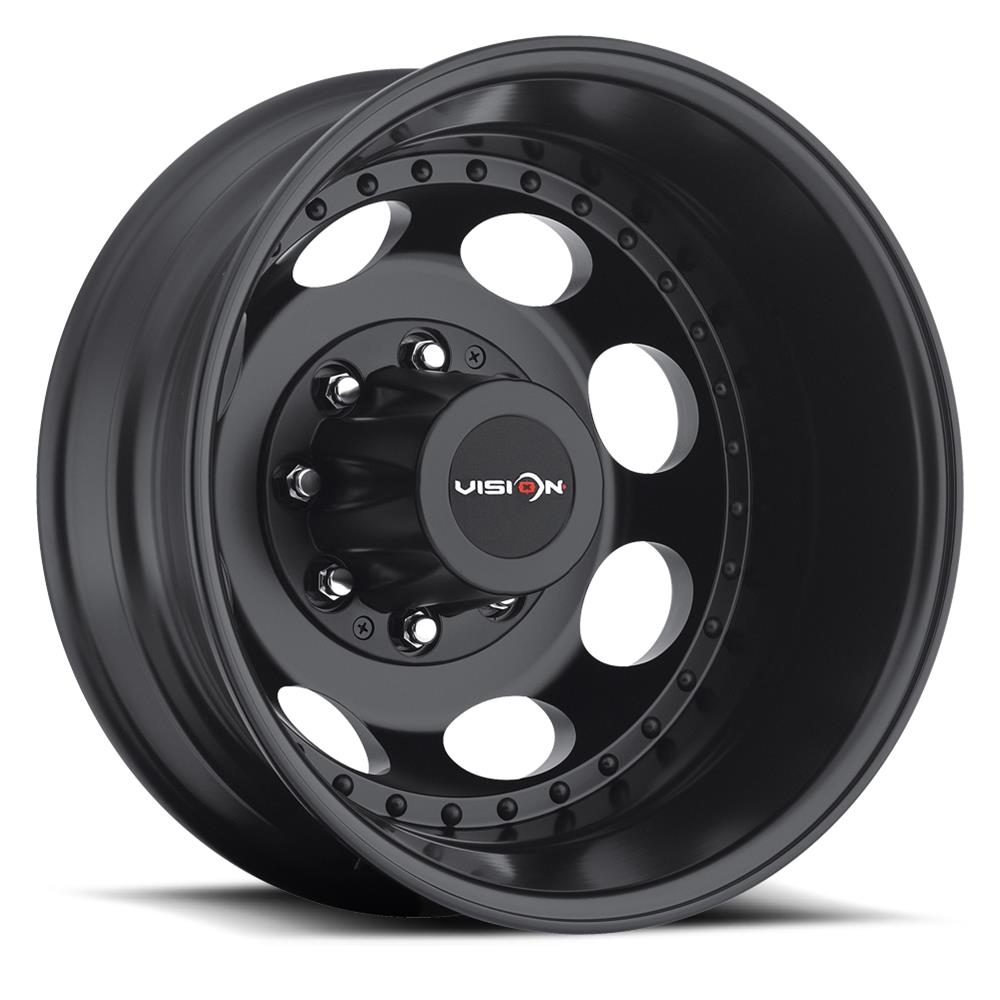 16x6 Vision 181Z Hauler Matte Black 8x165.1 8x6.5 ET-137 Wheel Rim