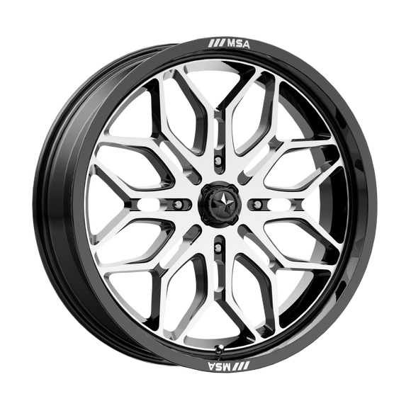 18X7 Msa Offroad Wheels M47 Sniper Black 4X137 ET10 Wheel Rim