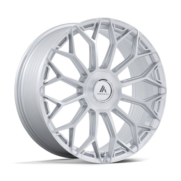 22x10 Asanti AB051 Envoy Gloss Silver With Brushed Face 6x139.7 ET20 Wheel