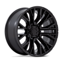 20x9 Fuel Off-Road D847 Rebar Blackout 6x139.7 ET1 CB106.1 Wheel Rim