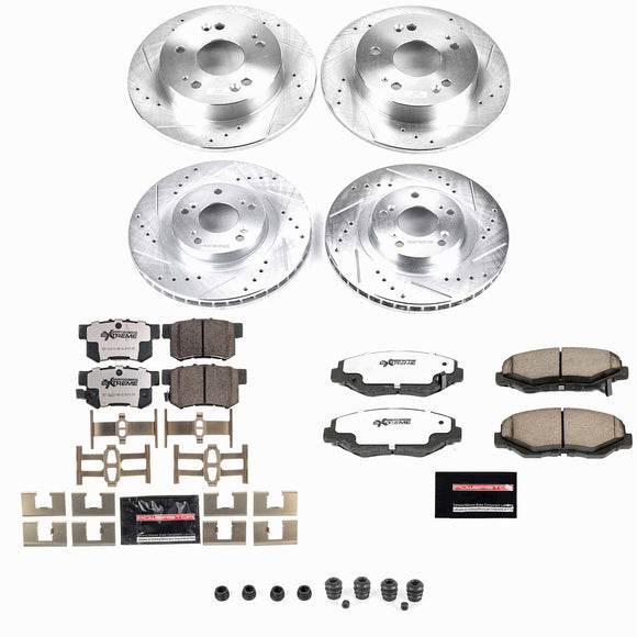 PowerStop Z26 Street Performance Ceramic Brake Pad and Drilled & Slotted Rotor K