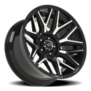 20X10 Vision 305 Rekluse Gloss Black Machined Face Wheel 5x127 5x5 ET-25 CB78.1