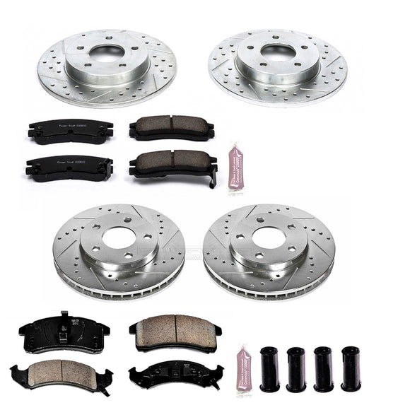 PowerStop Z23 Daily Driver Carbon-Fiber Ceramic Brake Pad and Drilled & Slotted