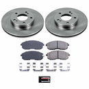 PowerStop OE Stock Replacement Low-Dust Ceramic Brake Pad and Rotor Kit