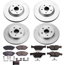 PowerStop Genuine Geomet Coated Rotor and Low-Dust Ceramic Brake Pad Kit