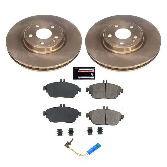 PowerStop OE Stock Replacement Low-Dust Ceramic Brake Pad and Rotor Kit