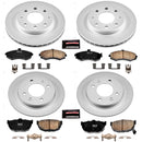 PowerStop Genuine Geomet Coated Rotor and Low-Dust Ceramic Brake Pad Kit