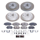 PowerStop Semi-Coated Rotor and Low-Dust Ceramic Brake Pad Kit